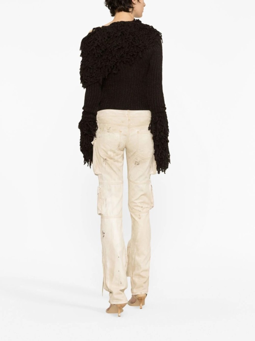 Attico Essie Long Pants In Neutral