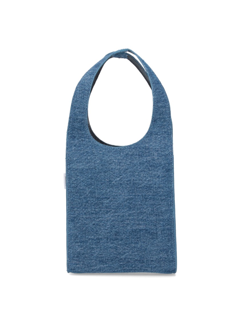 COPERNI COPERNI "SWIPE" MICRO TOTE BAG – BLUE DENIM