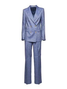 Tagliatore Paris Suit In Black Virgin Wool Blend Suit