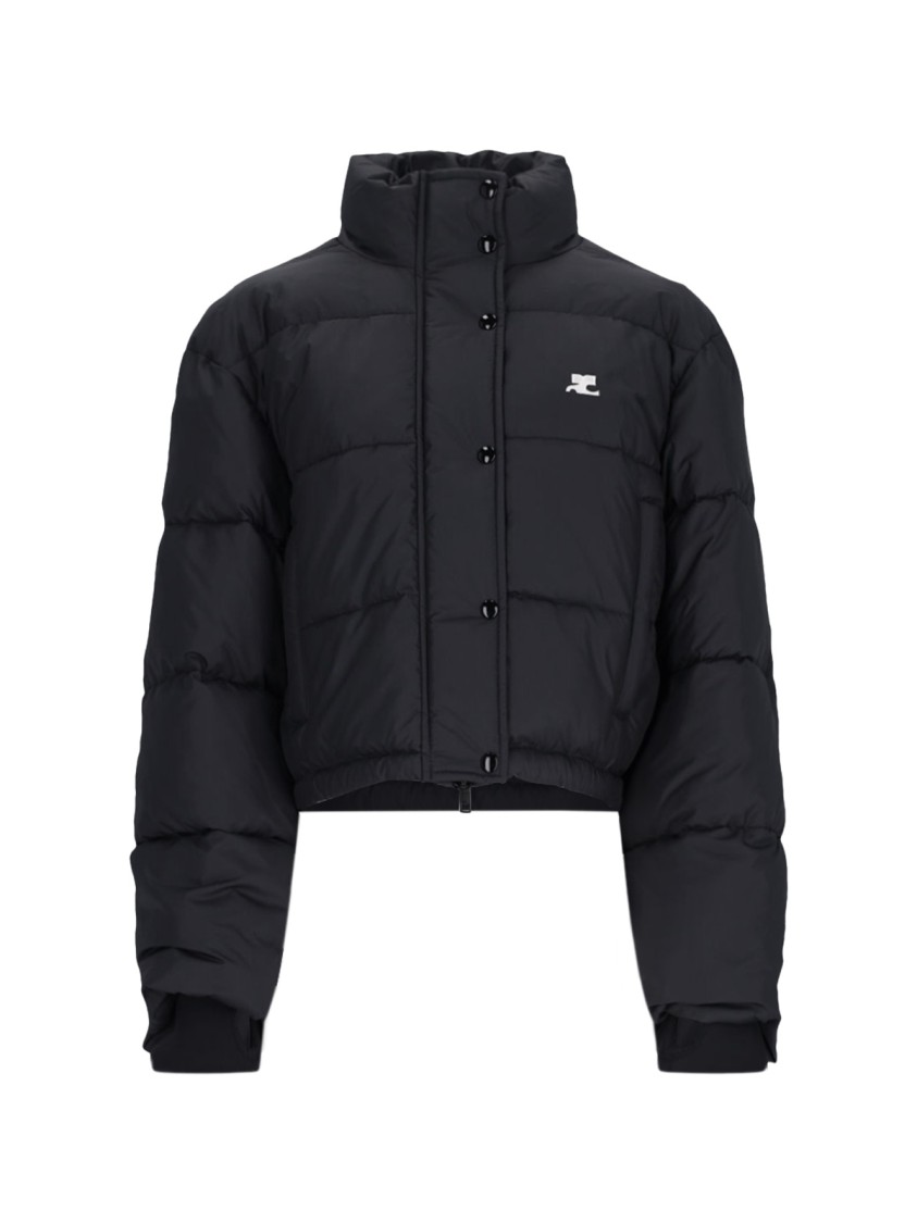Courrèges Courreges Pre Nylon Puffer Jacket In Black