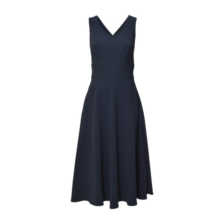 オールインワン・サロペット Aspesi Midnight Blue Cady Crepe Long Dress Aspesi Midnight Blue Cady Crepe Long Dress Maxi | THE LIST