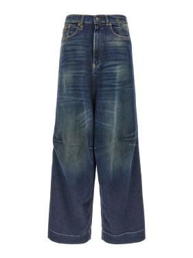 R13 Wayne Articulated Knee' Jeans in Black | THE LIST