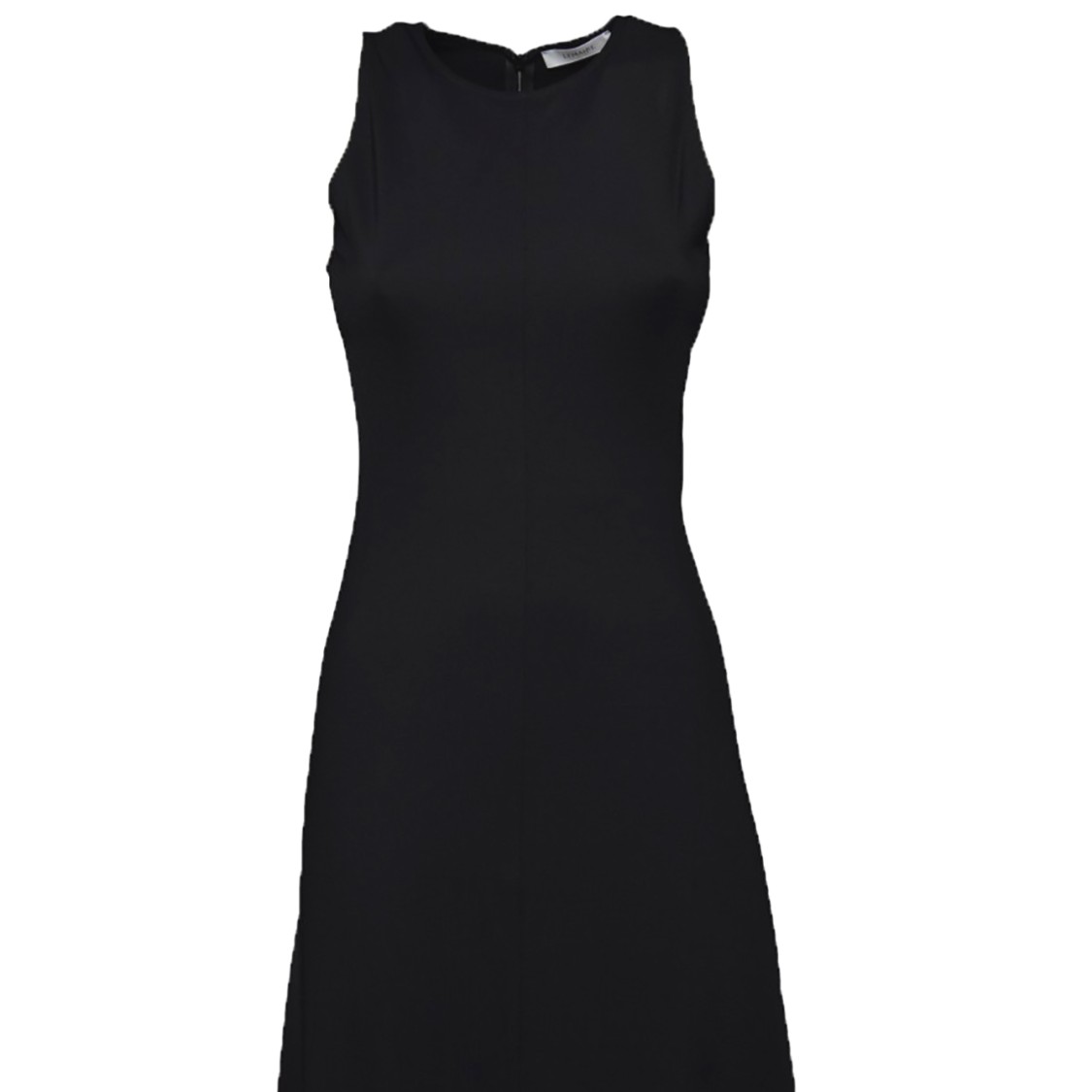 Shop Lemaire Fitted Midi Dress In Crepe Viscose In Black