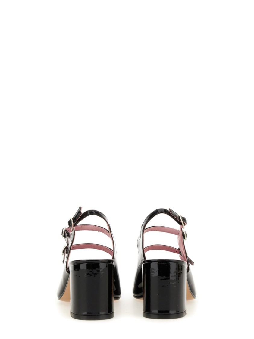 Carel Paris Banana Patent Leather Slingback Pumps