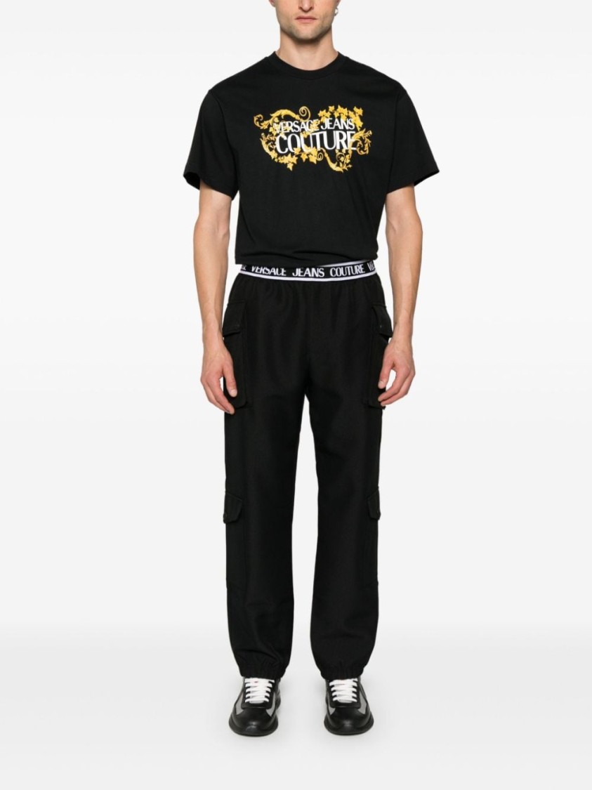 VERSACE JEANS COUTURE VERSACE JEANS COUTURE SHORT SLEEVE T-SHIRT WITH PRINT 