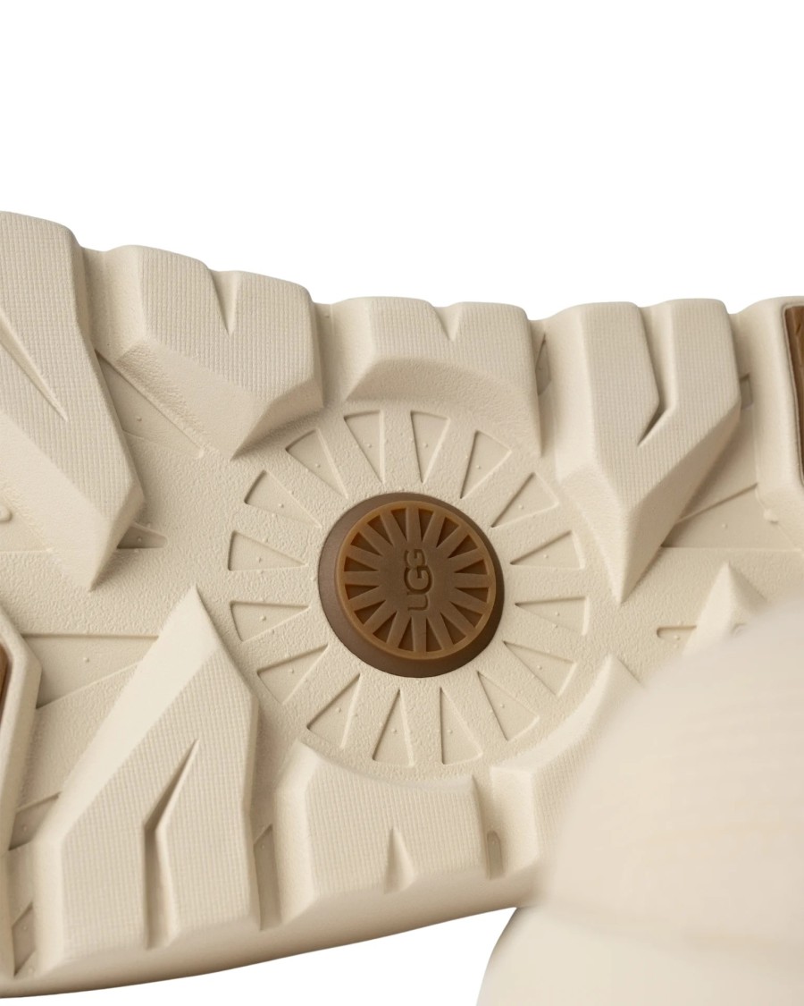 Ugg Slip-on Tasman Weather Hybrid In Pelle Scamosciata E Gomma Sabbia Uomo In Neutrals