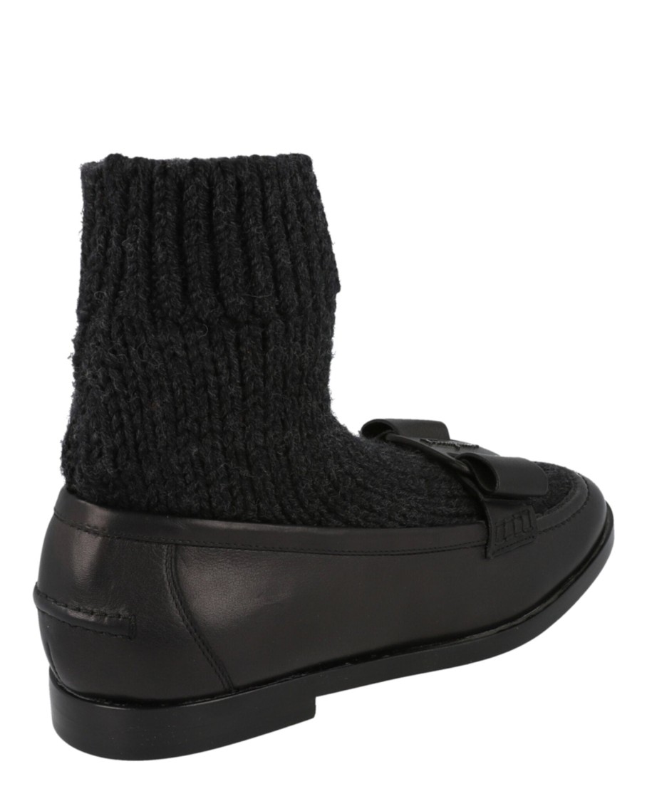 Ferragamo Vivaldo Sock Loafers In Black