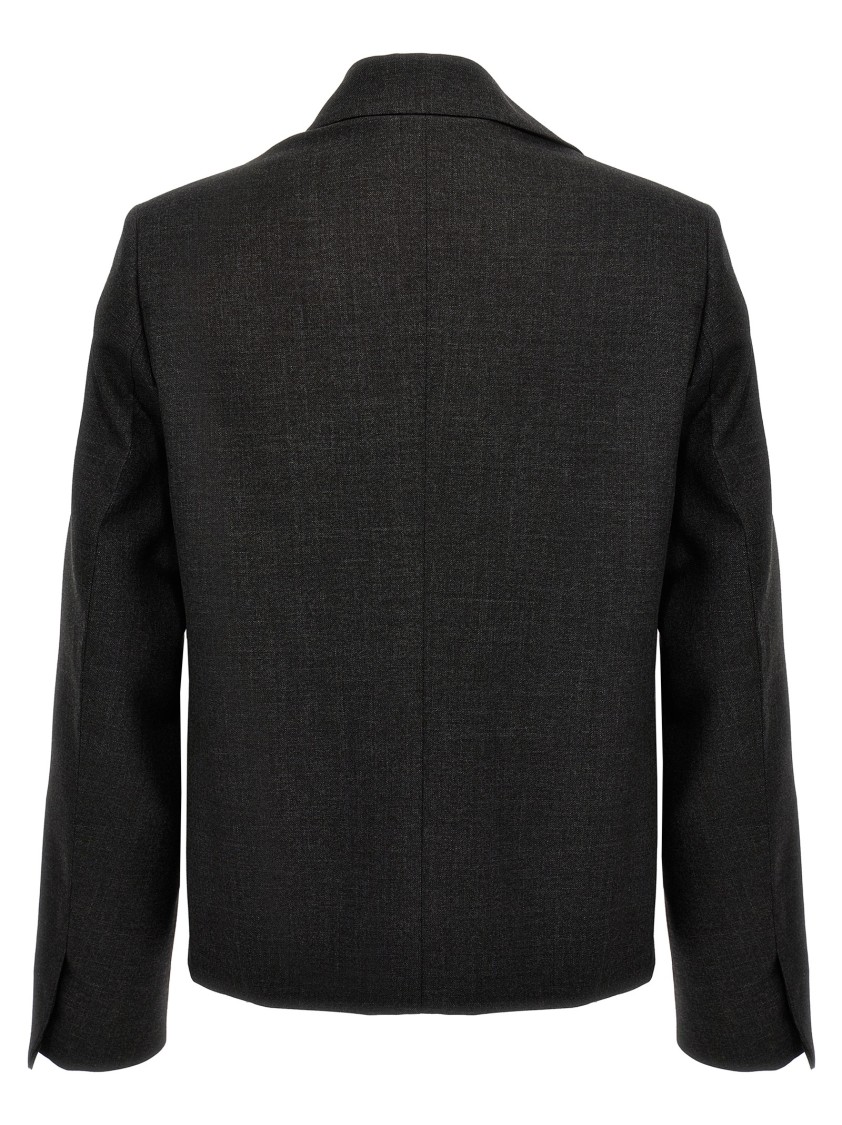 Givenchy Structured Blouson Casual Jackets And Parka Gray In Black