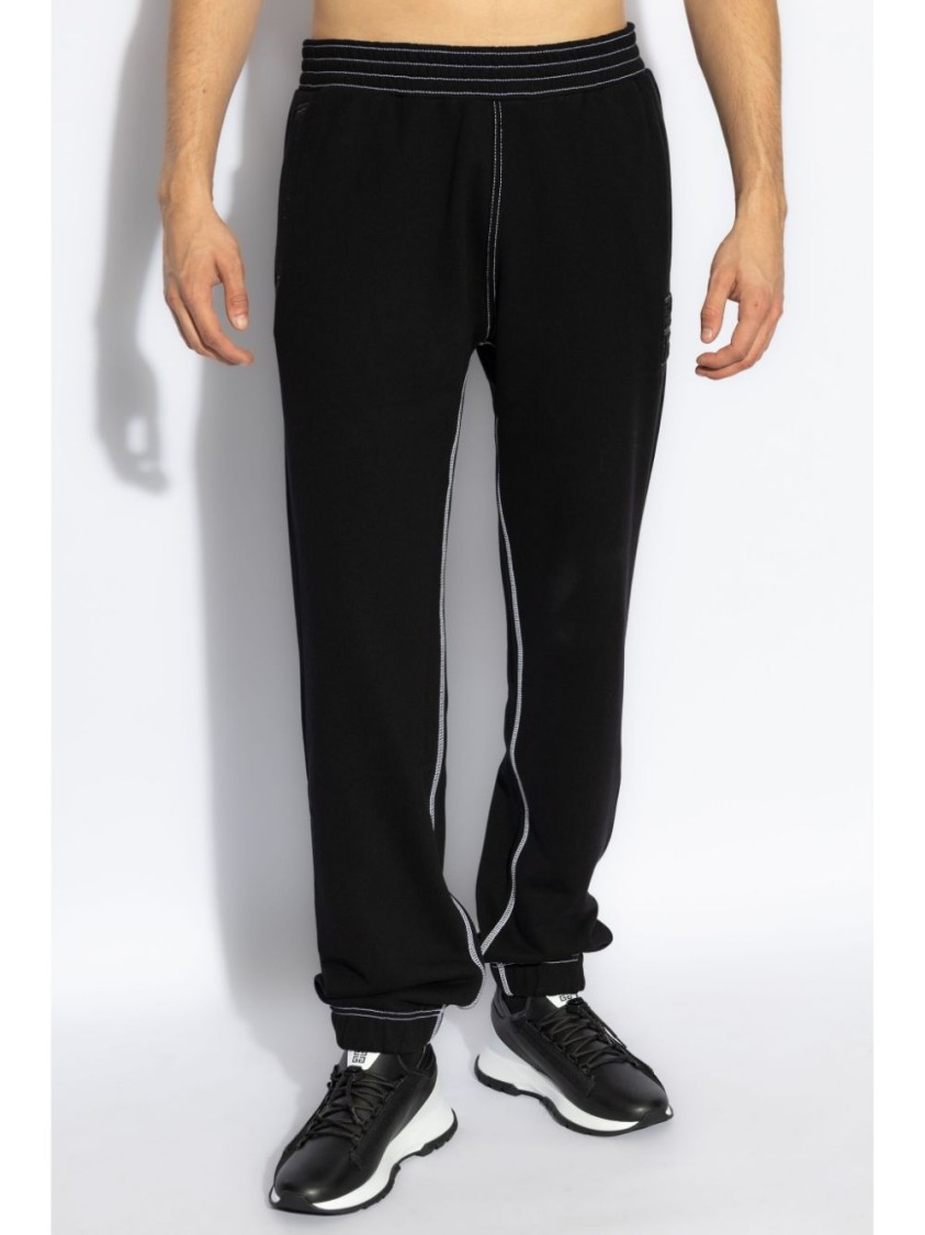 Givenchy 4g Slim Jogging Trousers In Brushed Fabric In Black