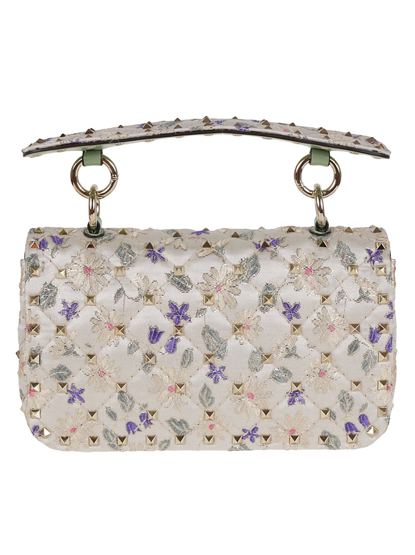 Valentino Small Shoulder Bag Rockstud Spike In Yellow