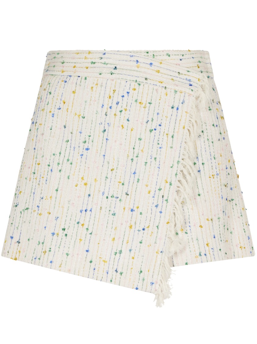 Msgm Wrap Style Shorts In Blue
