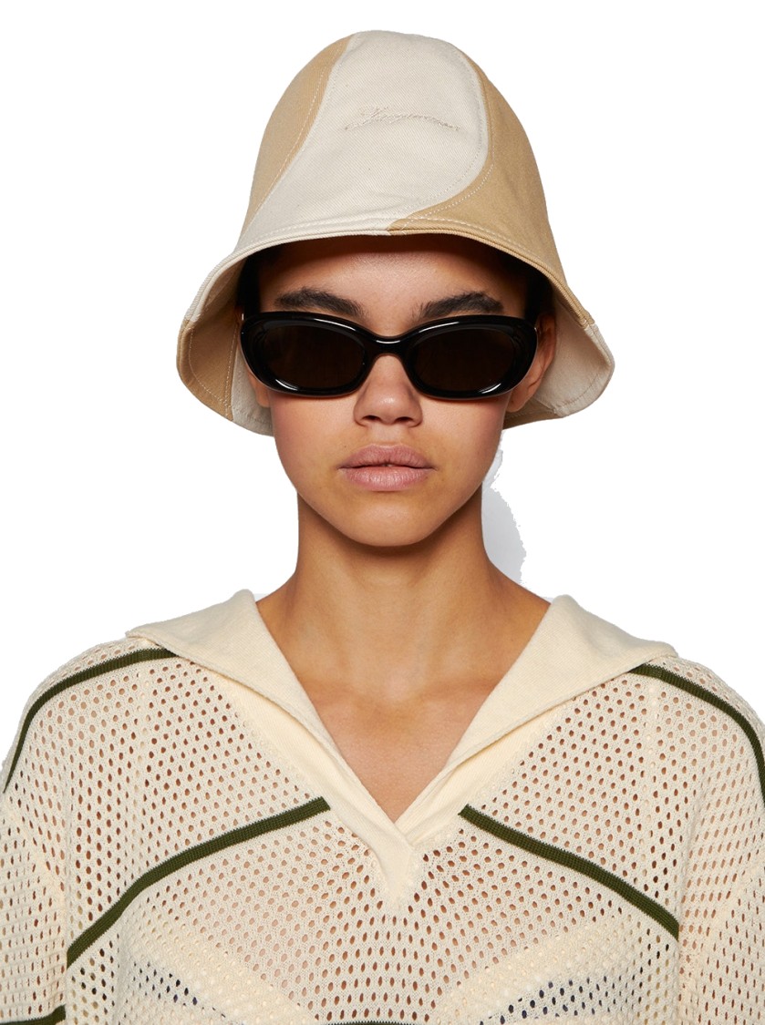 Jacquemus Le Bob Gelato Bucket Hat Beige And Off White In Neutrals