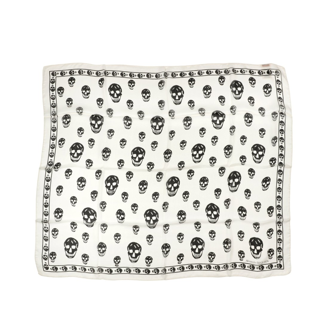 Alexander Mcqueen Classic Skull Silk Scarf