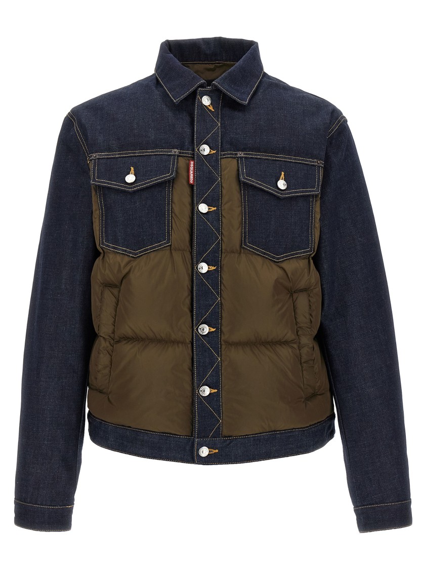 Dsquared2 Hybrid Puffer-jeans Puffer Jackets Multicolor