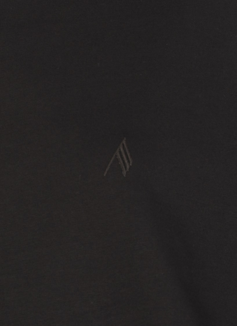 Attico Logo Embroidered Oversized T-shirt In Black