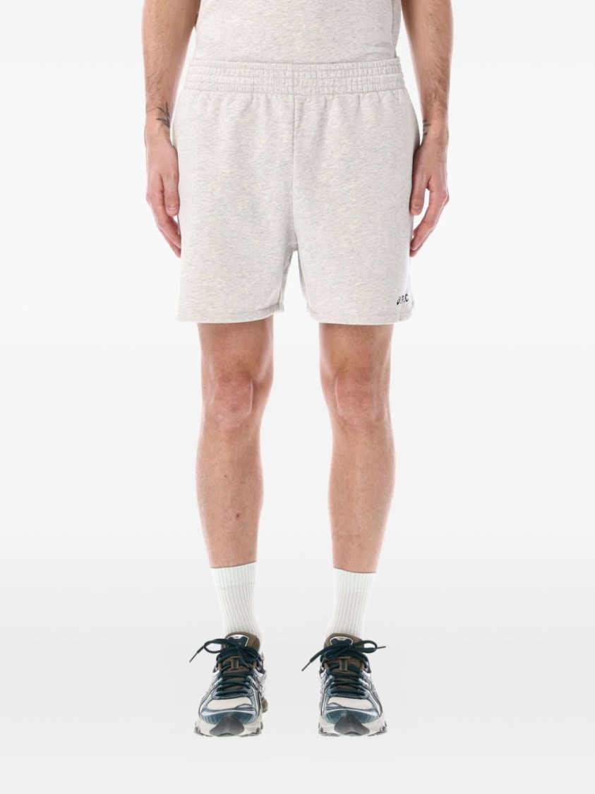 A.p.c. X Asics Short Coast Bermuda Shorts With Relaxed Fit In White