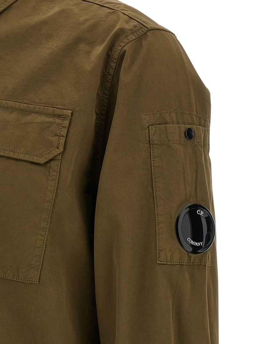 C.p. Company Contemporary Zip Closure Overshirt In Black