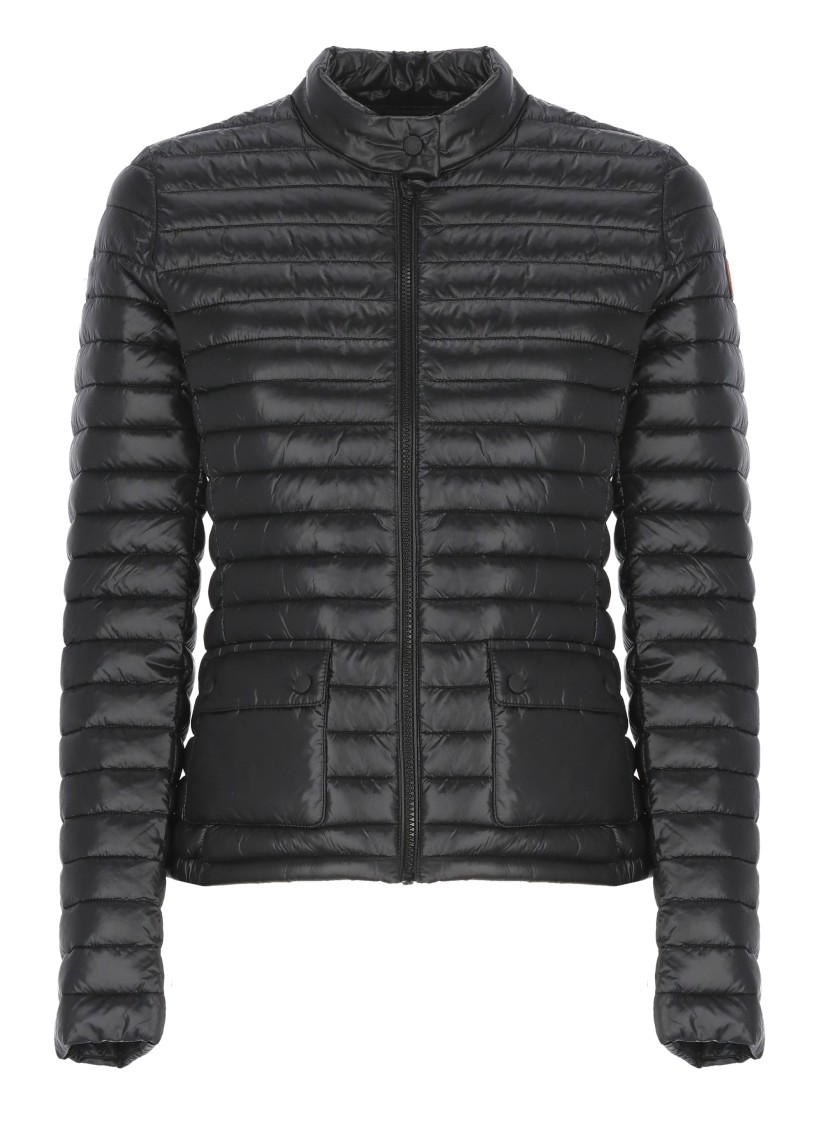 Save The Duck Black Twinkle Padded Jacket In Black