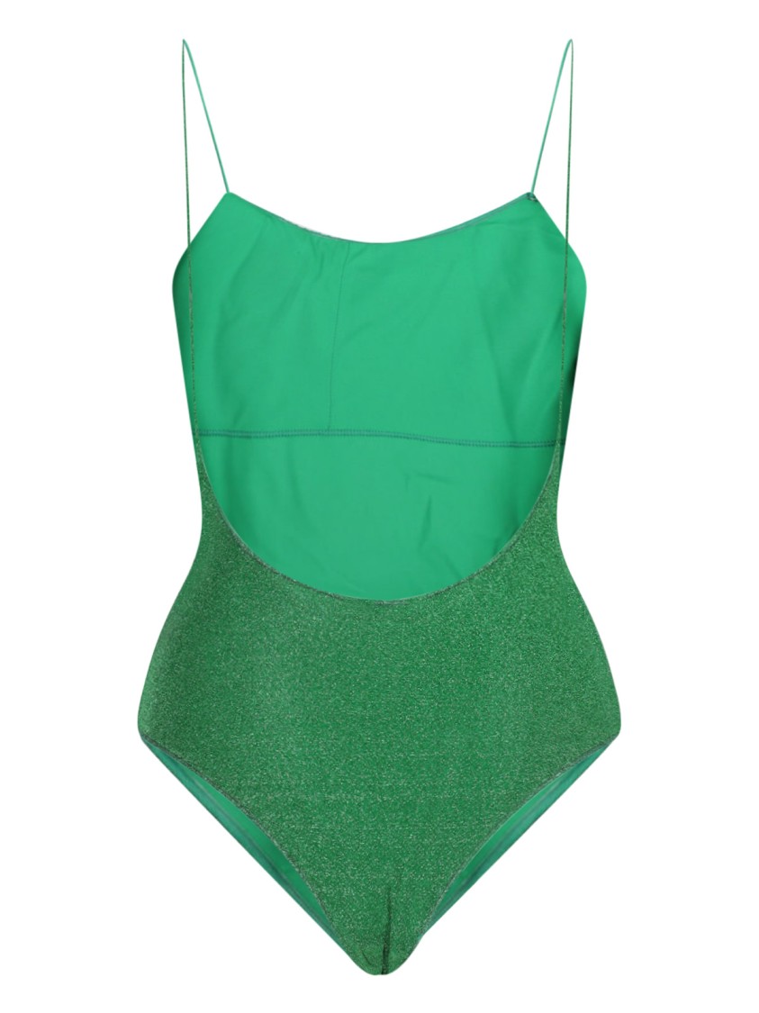 Shop Oseree Oséree "lumière Maillot" One-piece Swimsuit – Green