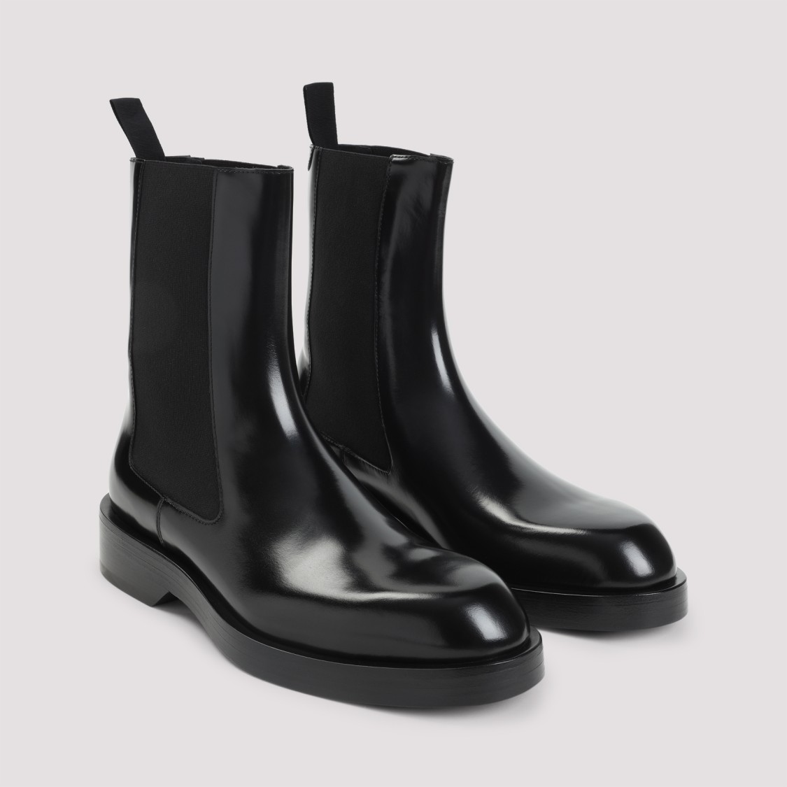 Jil Sander Calf Leather Chelsea Boots In Black
