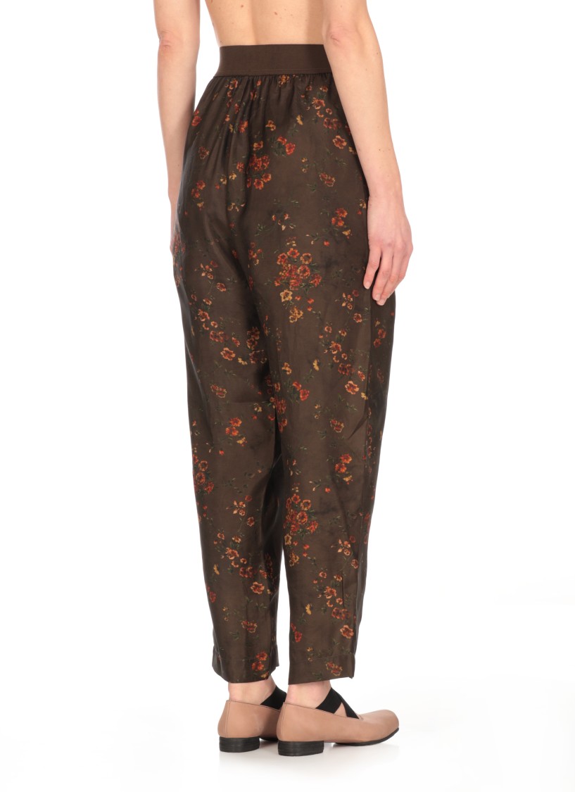 Uma Wang Printed Casual Pants In Brown