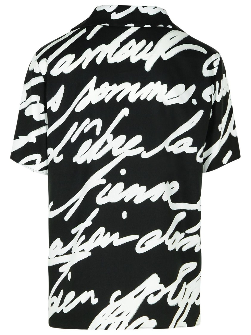 Shop Balmain Black Viscose Shirt