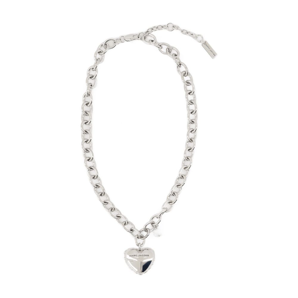 Marc Jacobs Heart Balloon Necklace - Metal - Silver In Silver