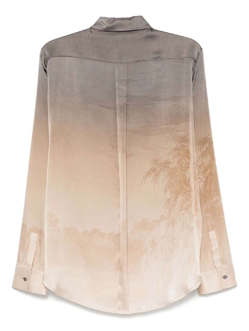 Pierrelouis Mascia Gradient Long-sleeve Shirt