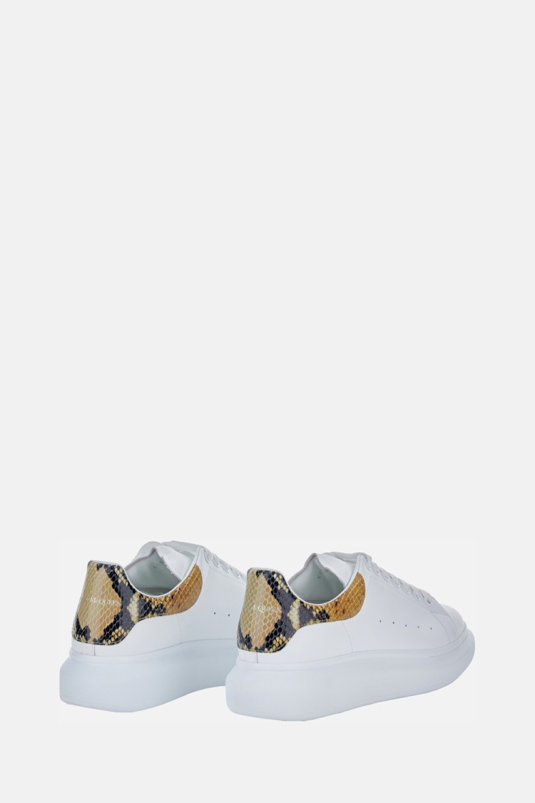 Alexander Mcqueen Suede High-top Sneakers With Oversized Rubber Sole In White