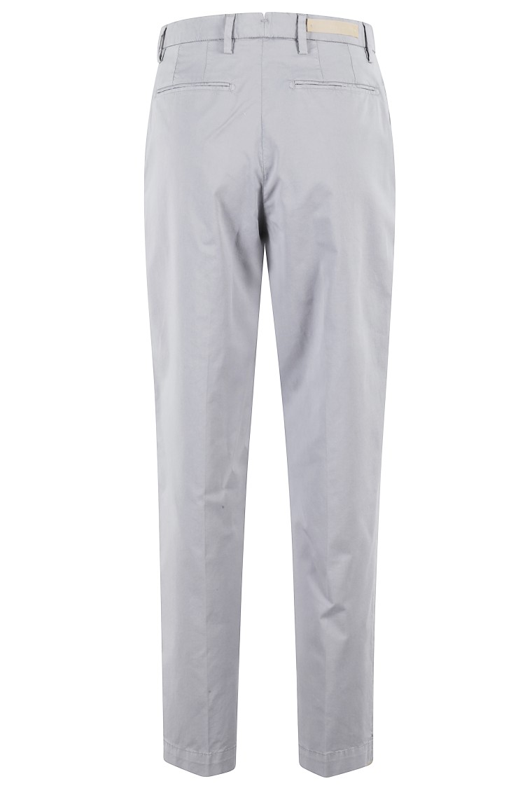 Briglia High-waisted Straight Leg Trousers With Functional Pockets In Blue