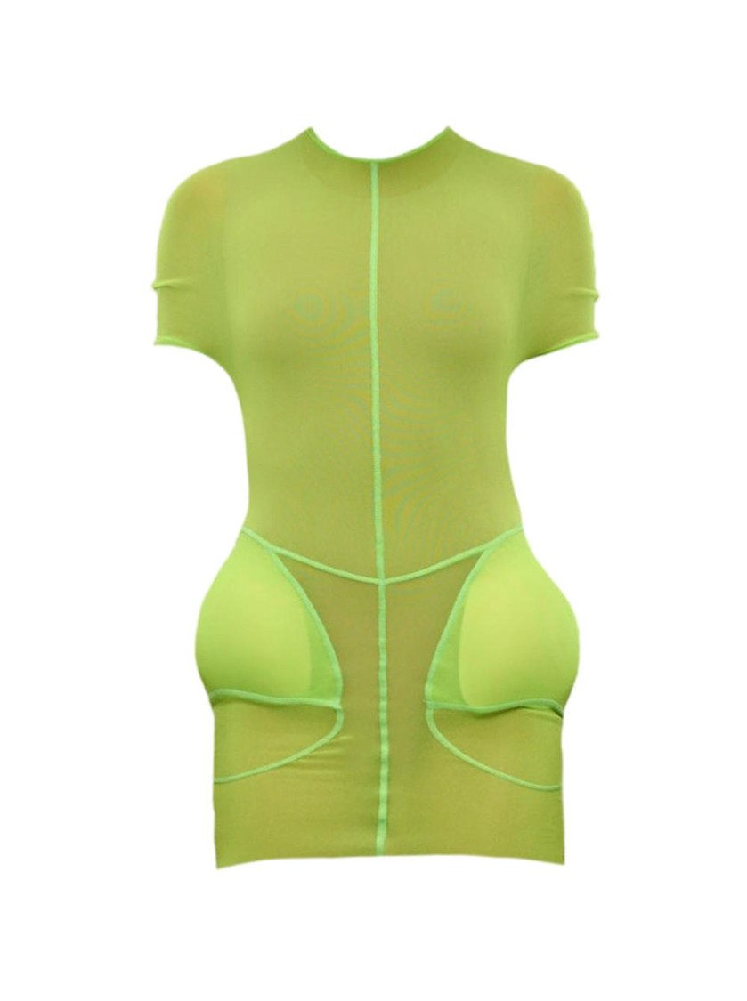 Jean Paul Gaultier Mesh Short Dress