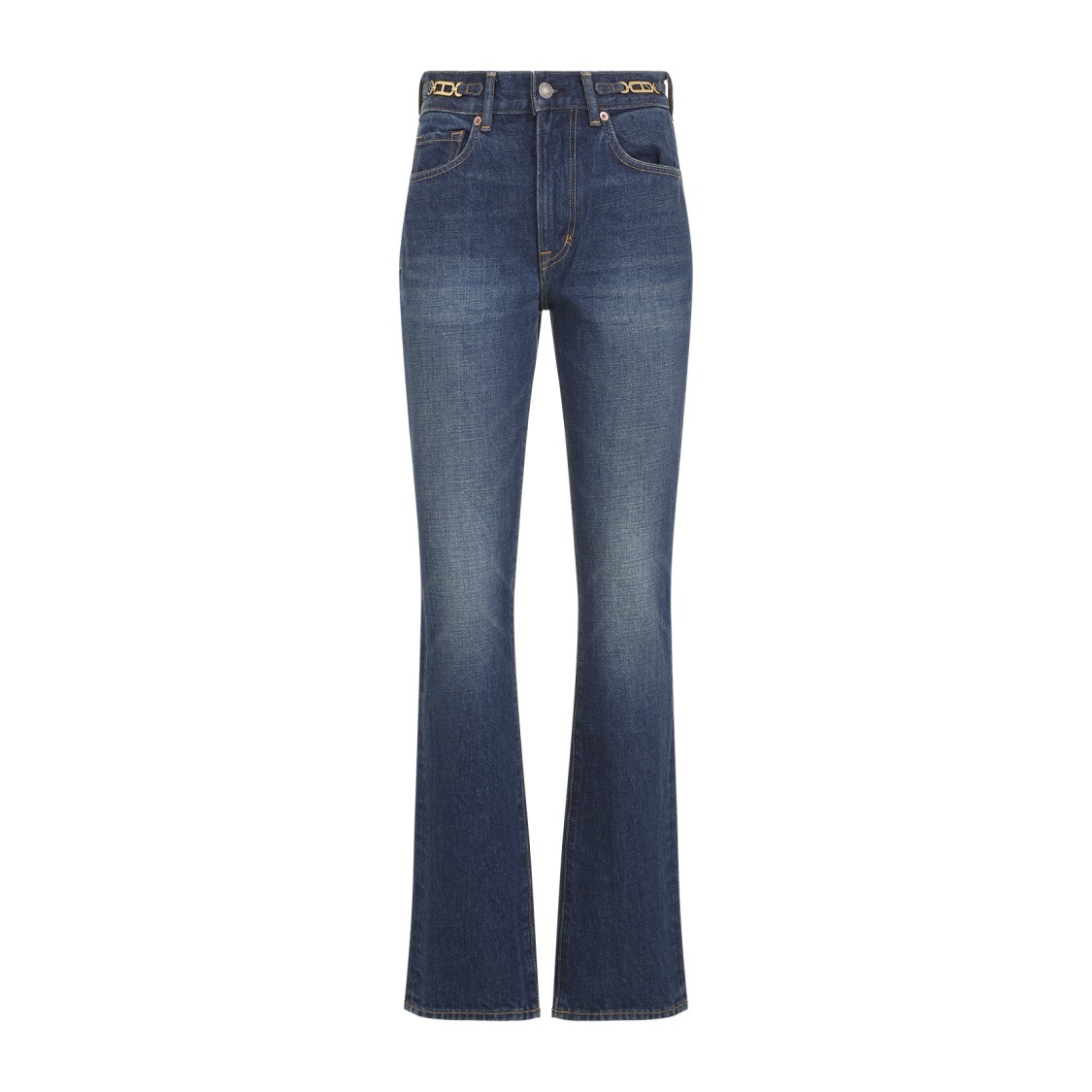 Tom Ford Blue High-Waisted Jeans in Blue | THE LIST