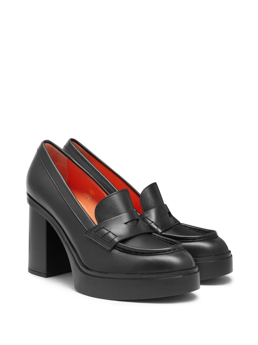 Santoni Closed-design High Heel Pumps In Black