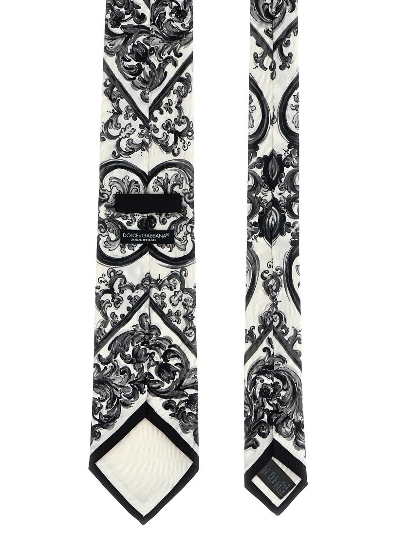Dolce & Gabbana 'maiolica' Print Tie In White