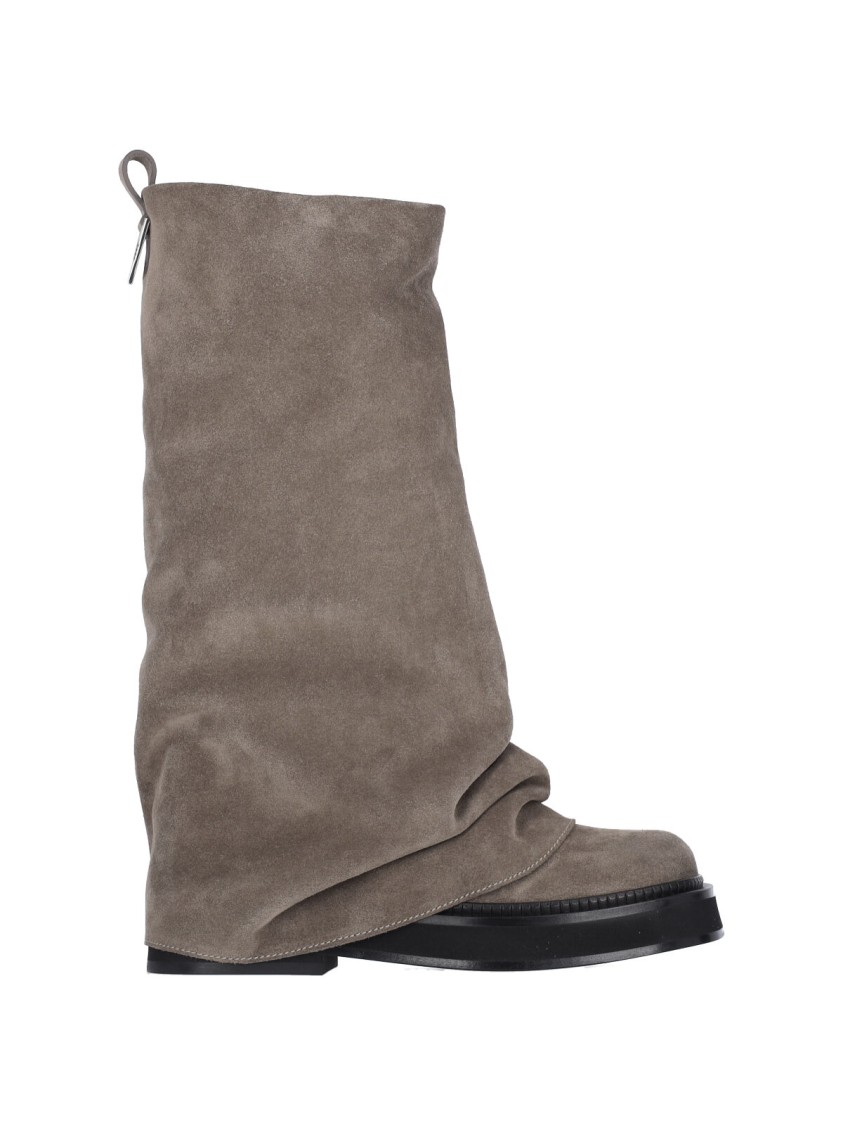 Shop Attico The "robin" Combat Boots – Taupe