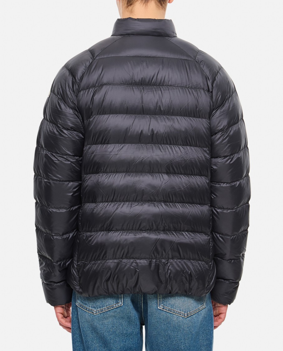 Pyrenex High Collar Puffer Quilted Jacket In Black