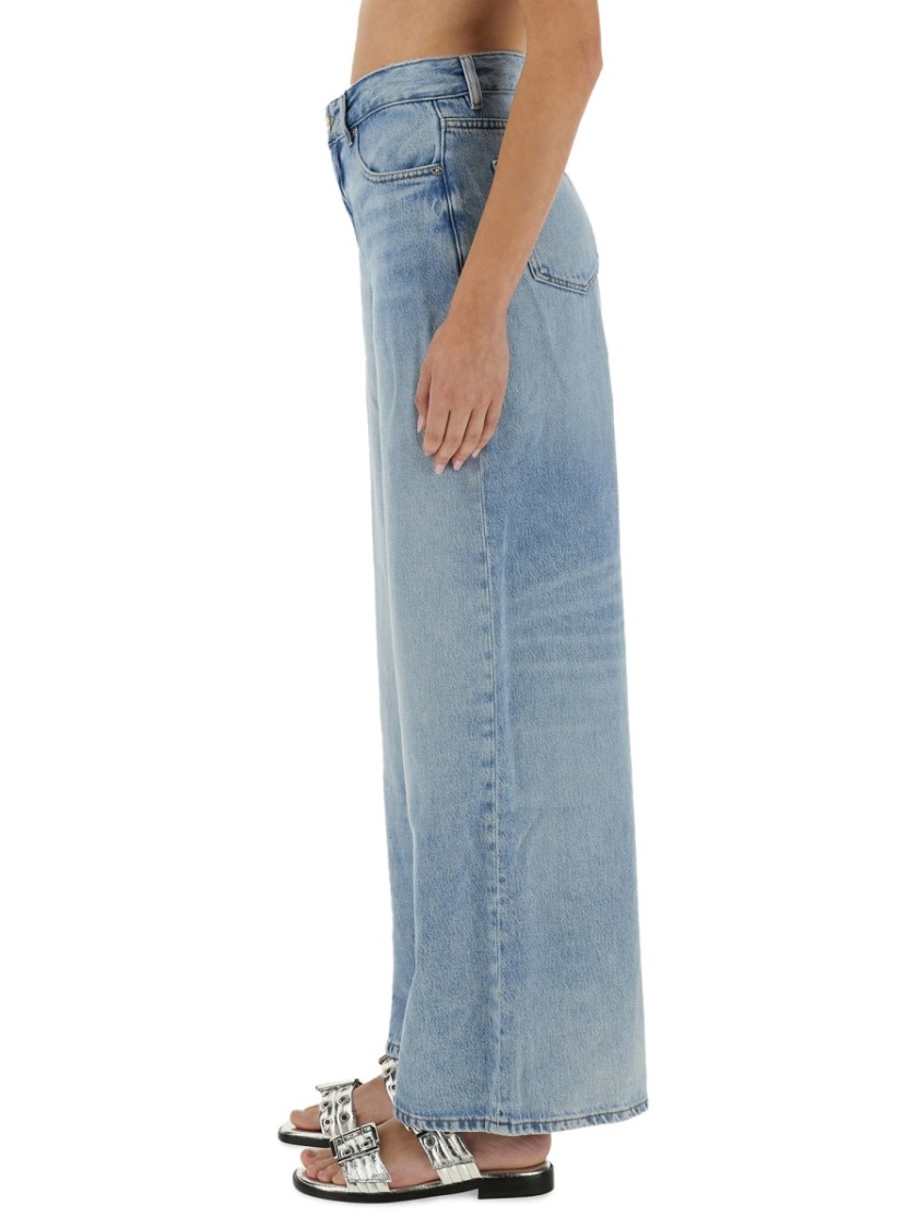 デニム・ジーパン Ganni Baggy Jeans In Light Blue Wash Ganni Baggy Jeans In Light Blue Wash | ModeSens