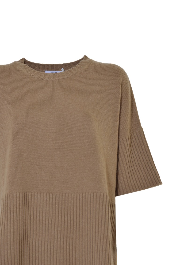 Max Mara Manto Cashmere Sweater In Camel In Brown