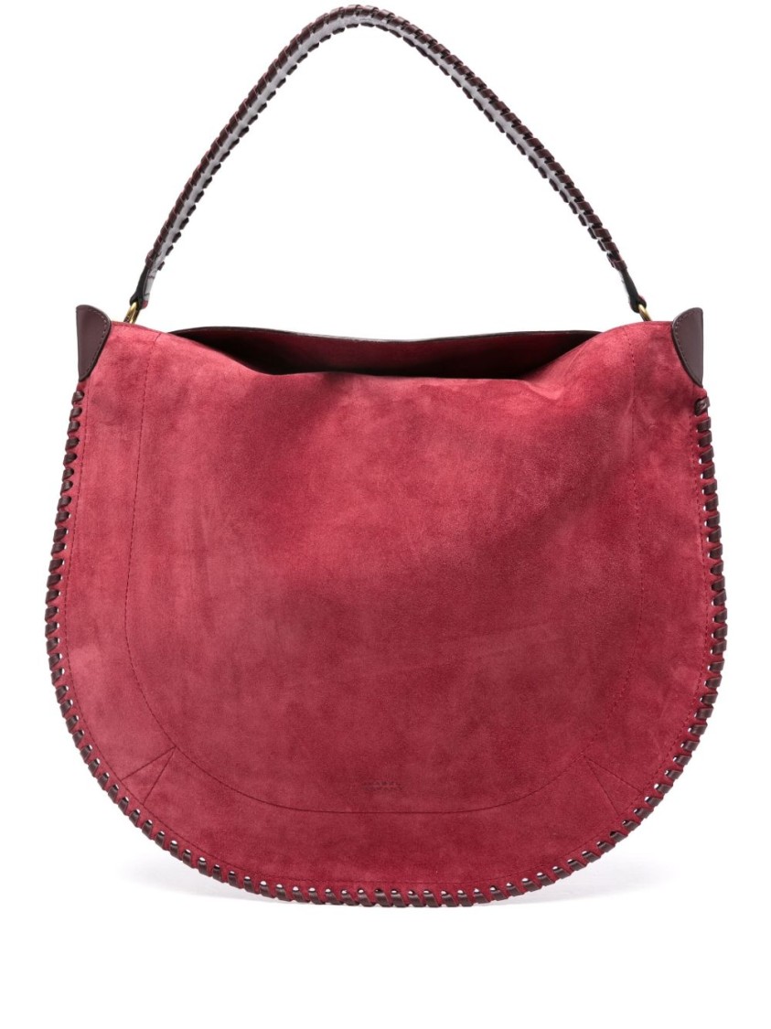 Isabel Marant Calf Leather Shoulder Bag With Rounded Silhouette
