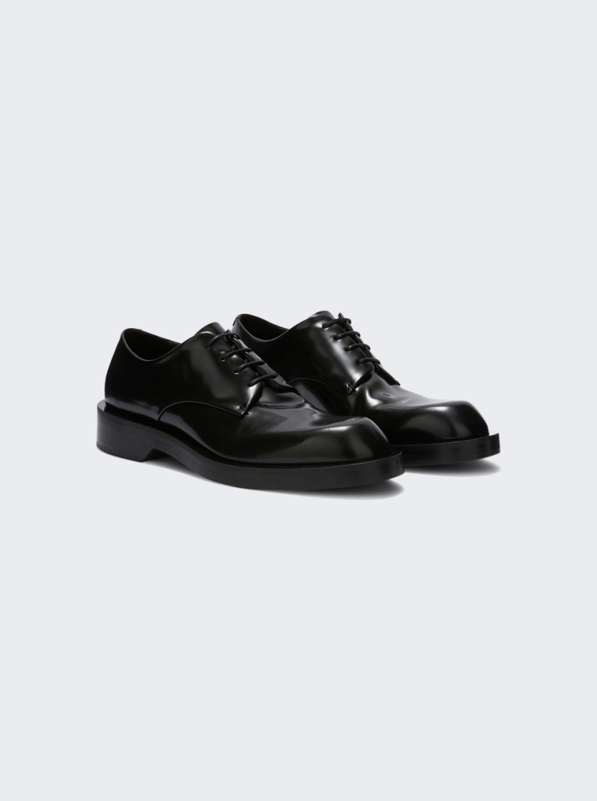Jil Sander Studded Leather Clogs With Chunky Sole In Black