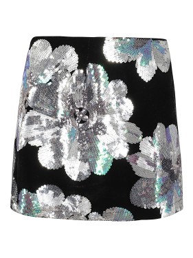 Sabina Musayev Lace Midi Anaya Skirt in White | THE LIST