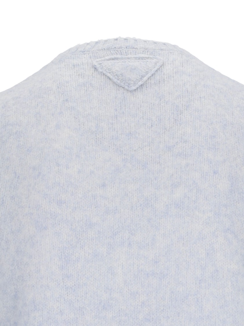 Prada Wool Sweater In Blue