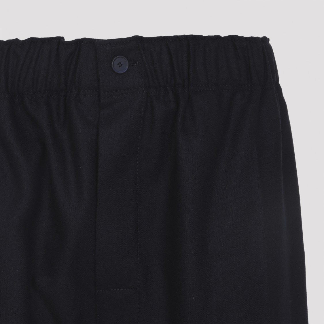 Carven Midnight Blue Wool Tr305 Pull On Pants In Black