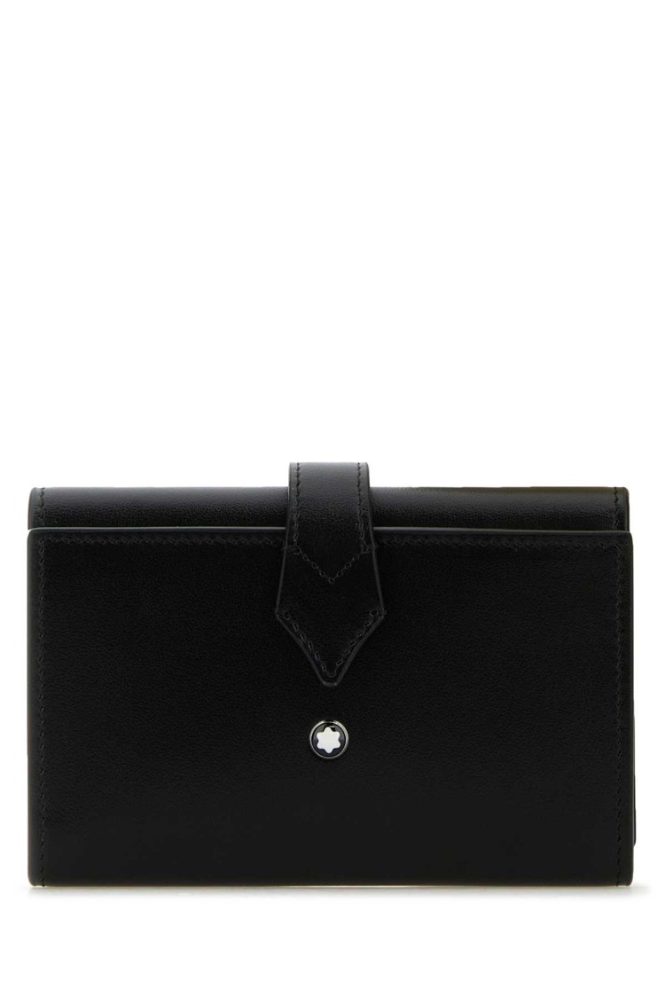 Montblanc Black Leather Wallet In Black