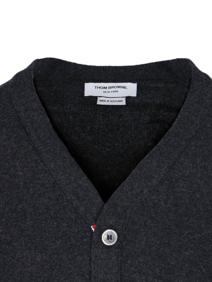Thom Browne Cardigan In Black