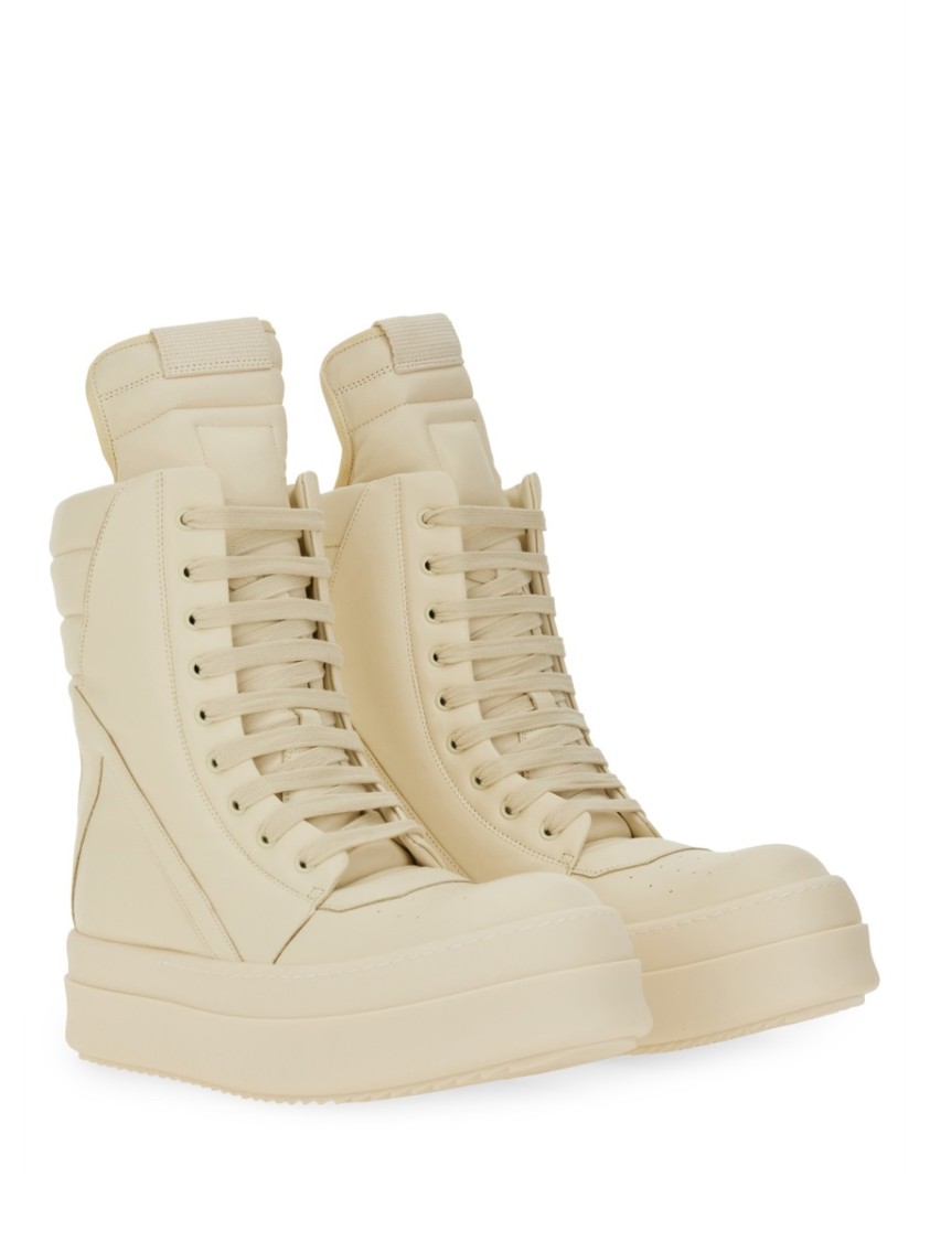 Rick Owens "concordians" Leather Sneaker In Yellow