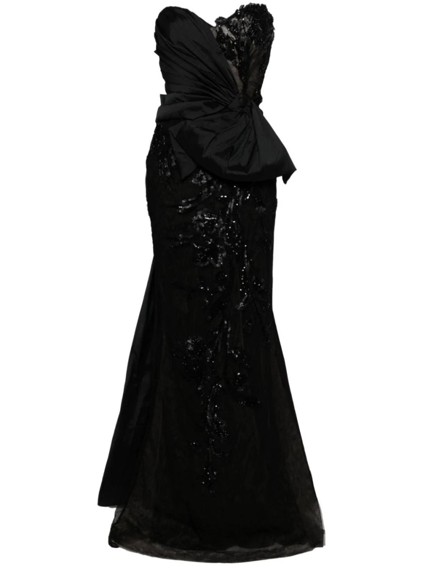Saiid Kobeisy Sequin-embellished Tulle Gown In Black