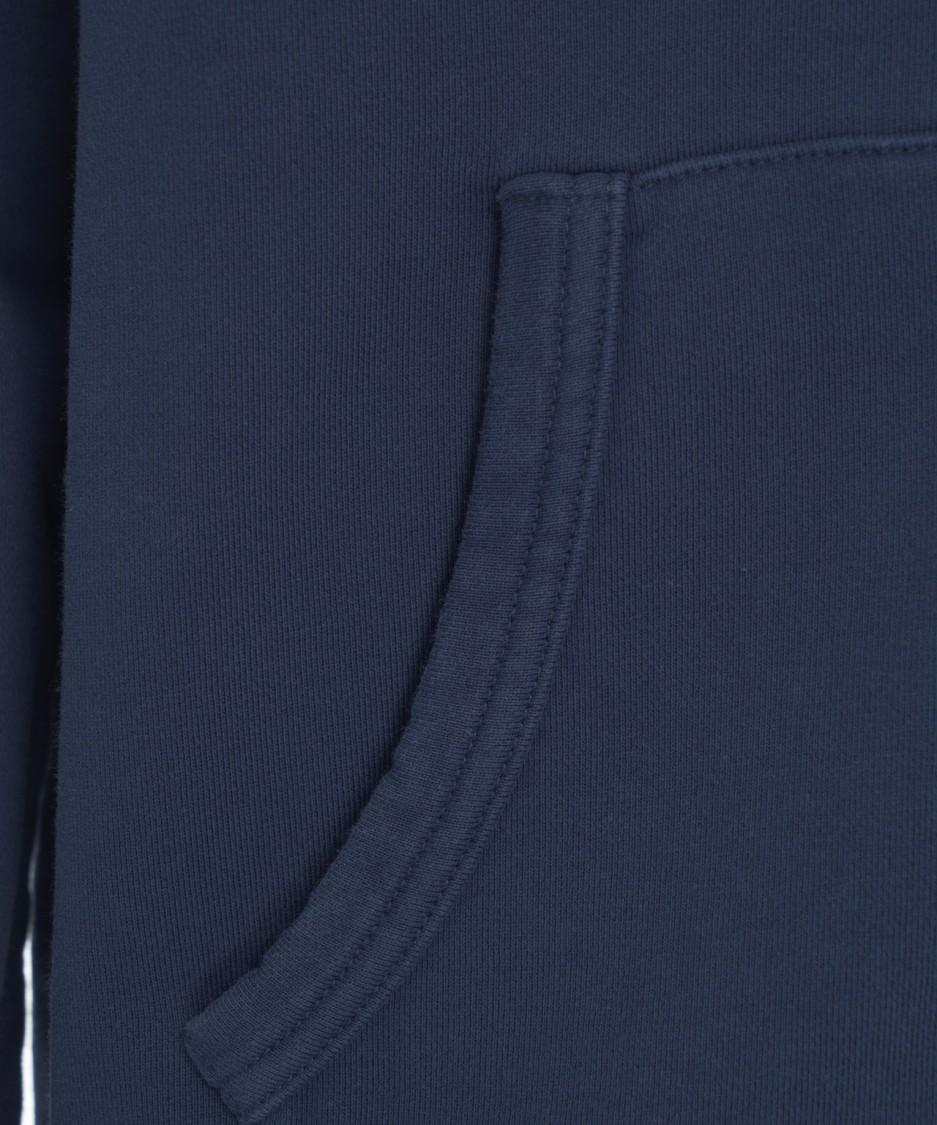 Shop Polo Ralph Lauren Zip Hoodie With Embroidered Logo In Blue