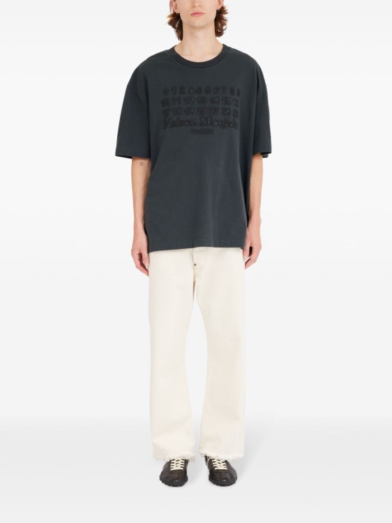 Maison Margiela Relaxed Fit Black Cotton Jersey T-Shirt