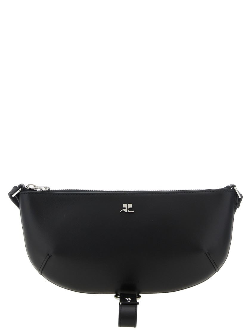 Courrèges Holy Eclipse Shoulder Bag In Black